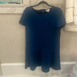 Glam faux suede Blue dress Size L